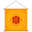 Tenture du mandala de l'Ange de la Magie (45cm x 45cm)