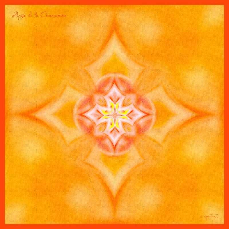 Tapis Mandala : Ange de la Communion