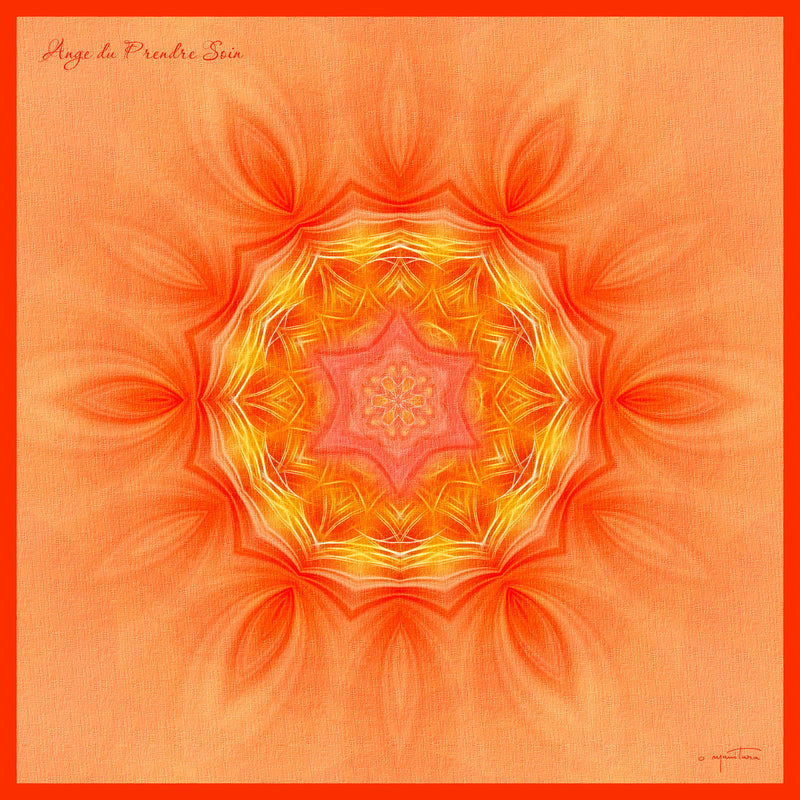 Tapis Mandala : Ange du prendre soin