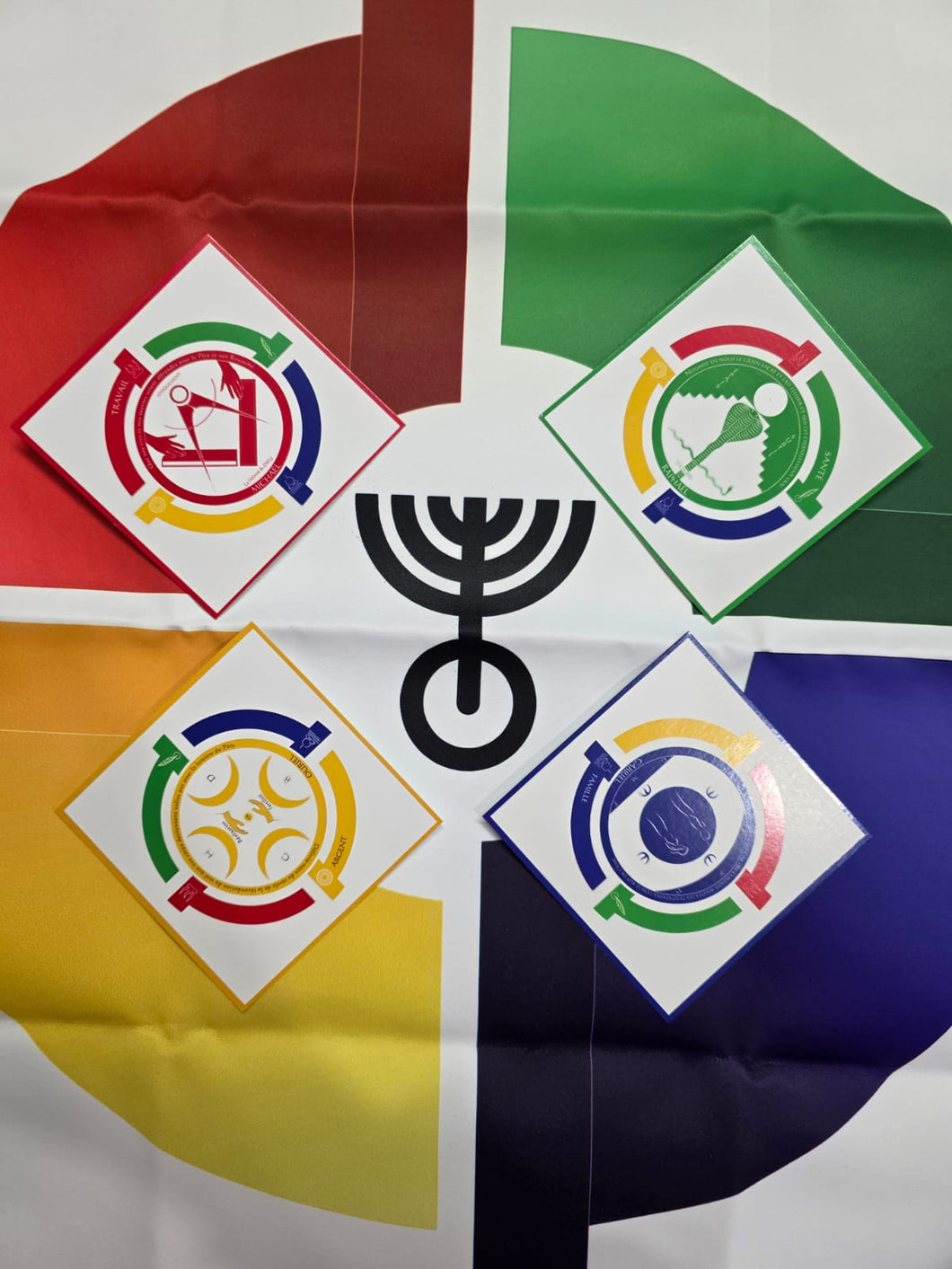 Les 4 Sceaux des Archanges emballage de 4  / grandeur de 4'' x 4''