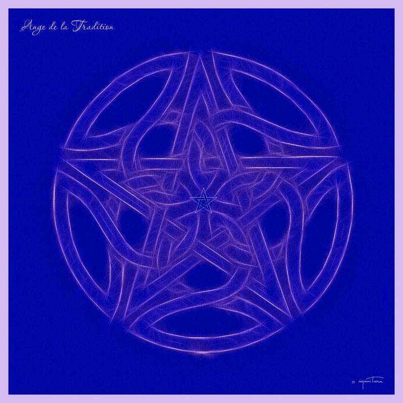 Tapis Mandala : Ange de la Tradition